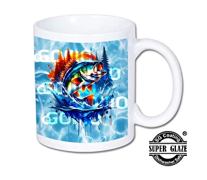 Kubek biały Super Glaze Premium dla wędkarza